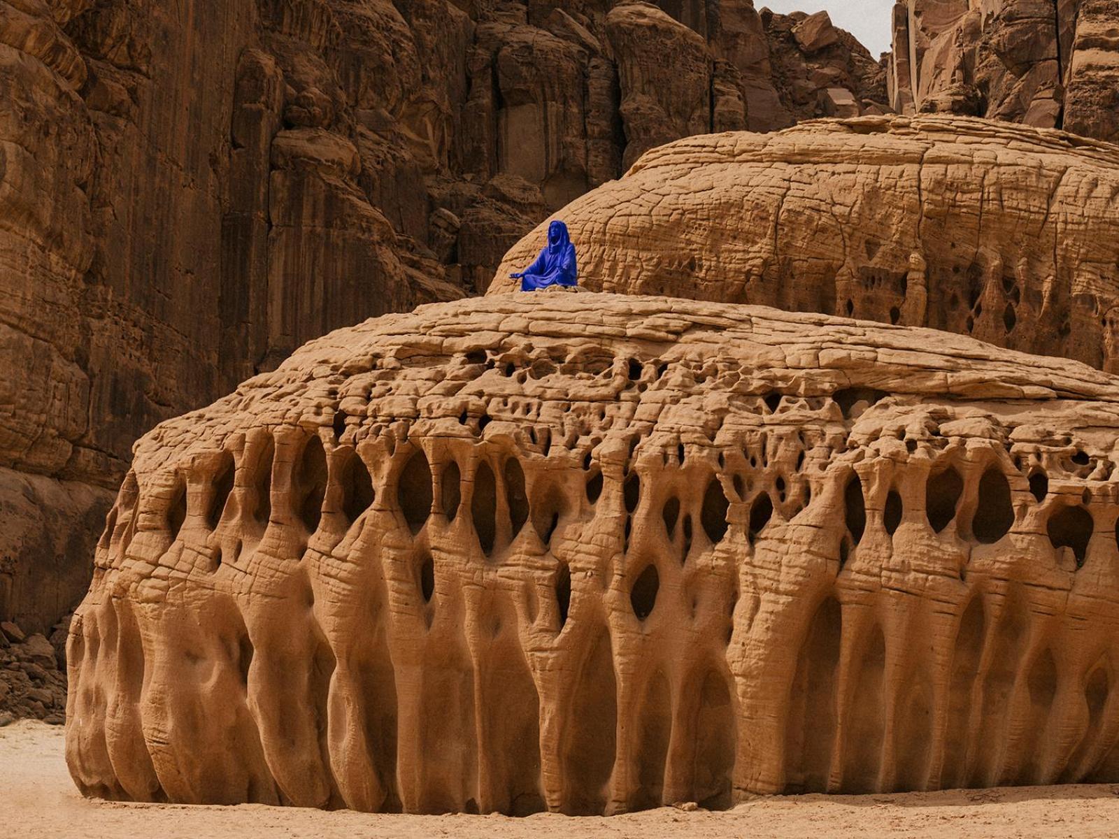 Our Habitas Alula Hotell Al-'Ula Exteriör bild The "Cave of the 7 sleepers"